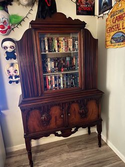 Vintage cabinet hutch buffet