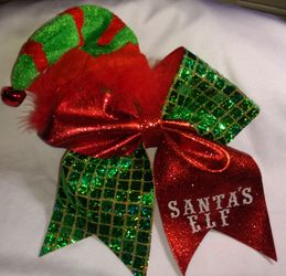 Christmas Santa's Elf Bow