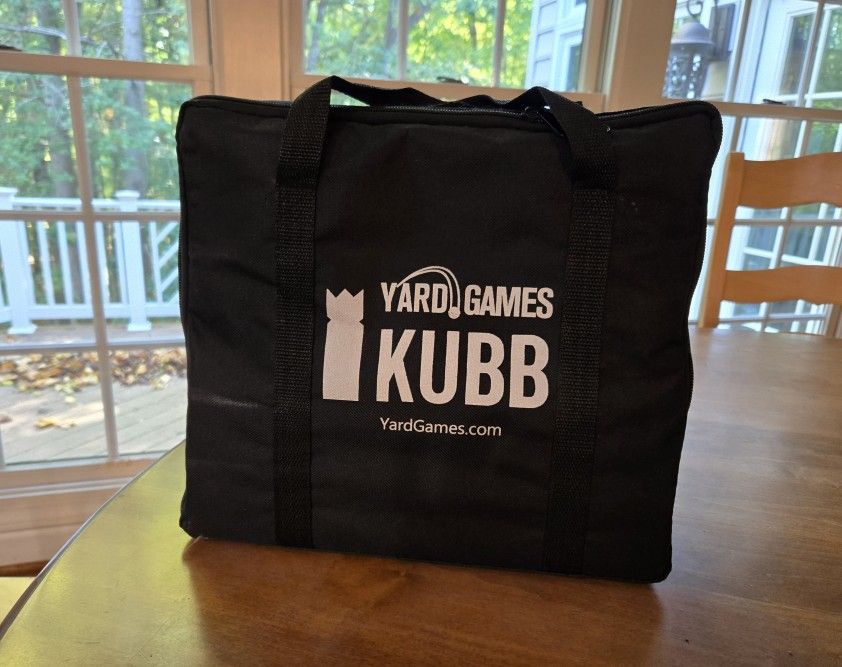 backyard game, Kubb set and carrying case