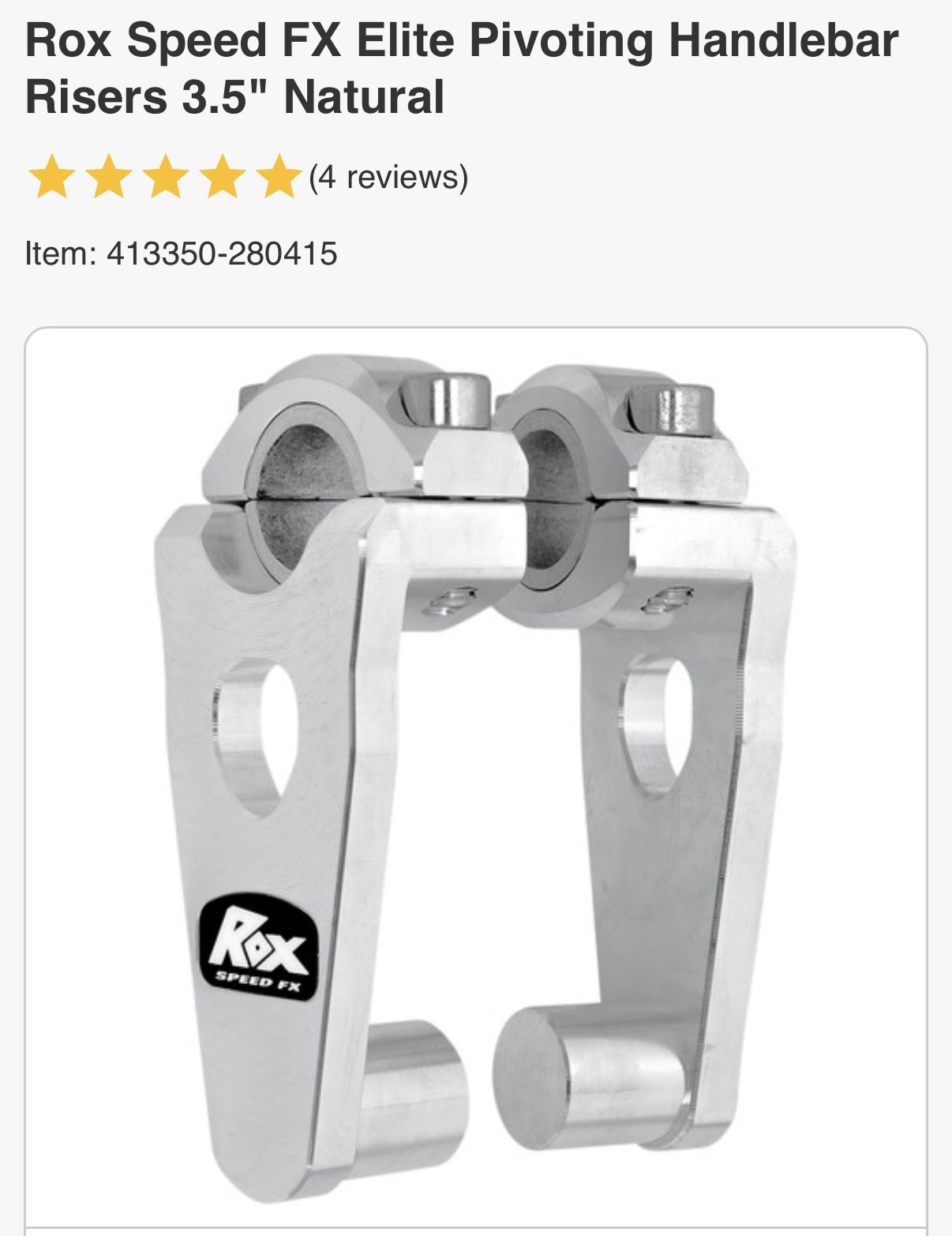 Motorcycle Handlebar Risers 3.5”