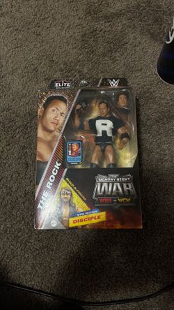 THE ROCK WWE WCW Mattel Elite Monday Night War Wrestling Figure DISCIPLE BAF