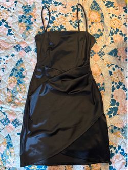 Black mini dress