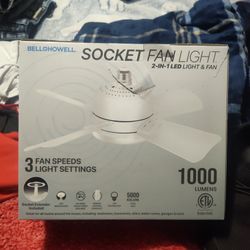 Bell + Howell Socket Fan Light