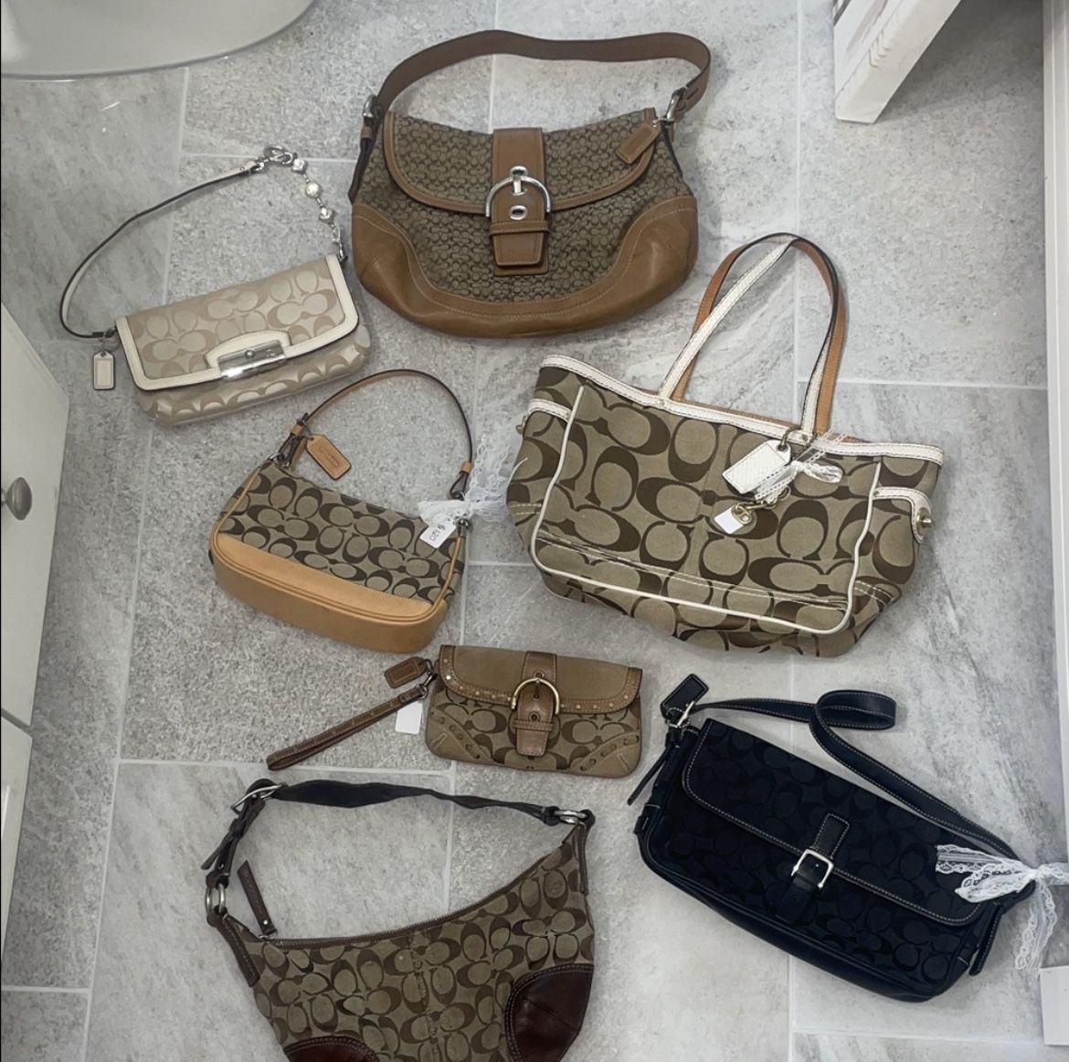 Assorted Bundle Of Coach Bags