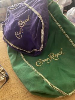 Crown. Royal. Gift Bags.$3. Nice Thick Bags To Hold Your Change Candy And Any Other Treasures You Want To Store In These Bags.