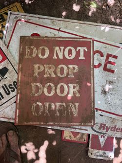 Bulk Lot of Authentic Industrial Metal Signs – Perfect for Film, Studios, Bars, and Décor