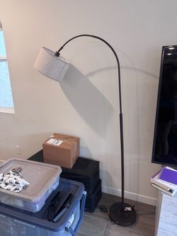 Black Arc Floor Lamp
