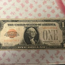 1928 $1 United States Red Seal Port A Rico Funnyback Rare
