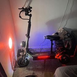 Off roading electric scooter