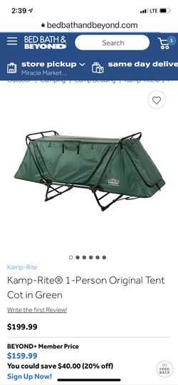 Camping cots 🔥tent -carry bag included