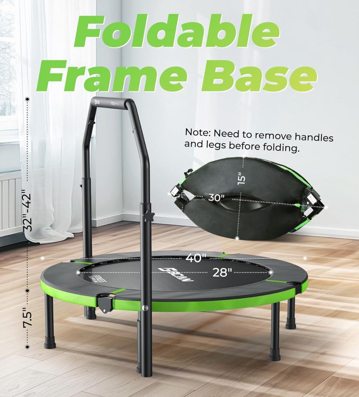 Rebounder trampoline