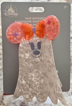 Disney Parks Minnie Mouse Cutie Ghost Hair Clip (NEW)
