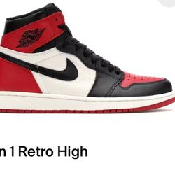 Jordan 1 Bred Toe - 11.5 - Preowned - Replacement Box