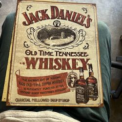 Vintage Sign, Jack Daniels Old No 7 Brand Whiskey 