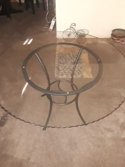 Round Glass Table