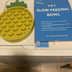 Large pineapple, shape, dog, slow, feeding bowl