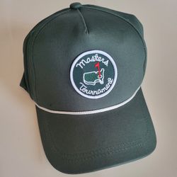 The Masters Tournament Green Rope White Snapback Augusta National Golf Club Hat