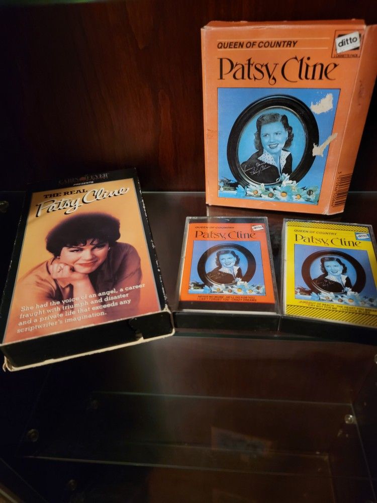Patsy Cline VHS and Patsy Cline Queen of Country Cassettes