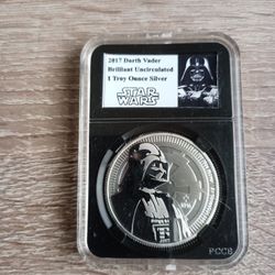 2017 Darth Vader Silver Coin Brilliant Uncirculated 