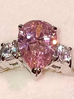Silver Ring W/ CZ