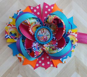 Shopkins Baby Hearban- Shopkins Birthday Bow