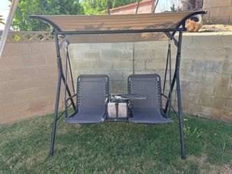 2 Person Outdoor Swing with Canopy