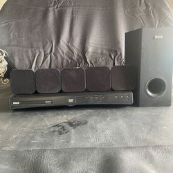 DVD Home Theater System With Surround Sound And Sub Woofer