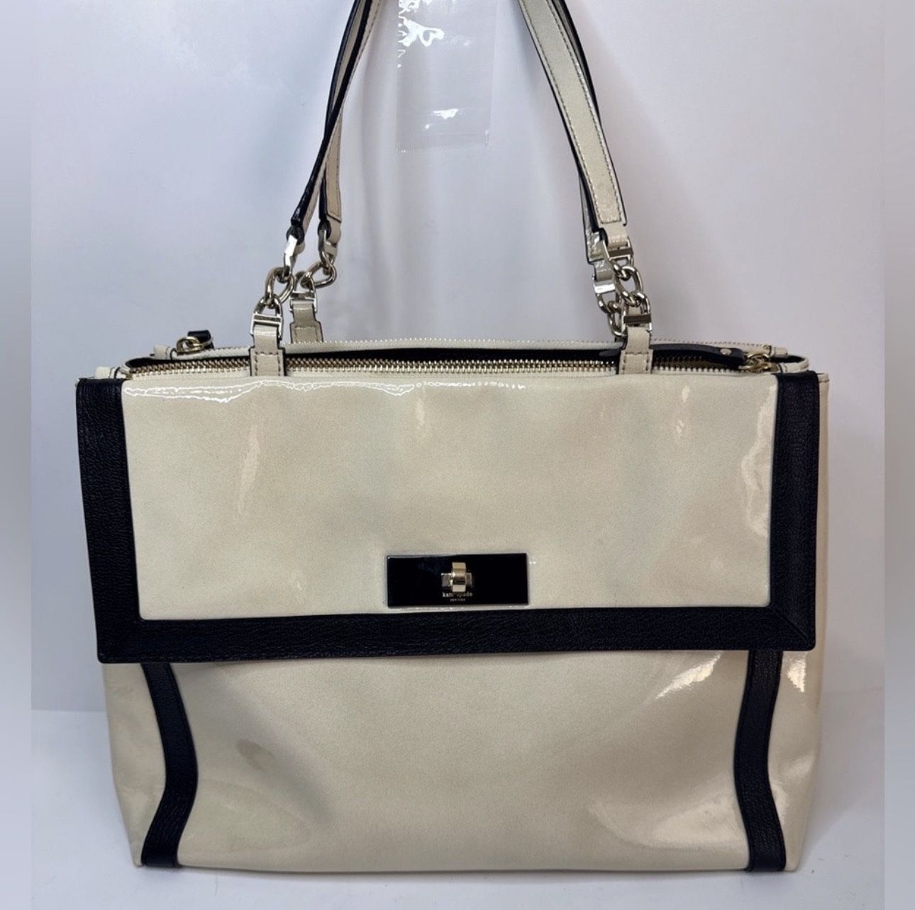 Kate Spade Auburn Place Mason Satchel Patent Leather Handbag