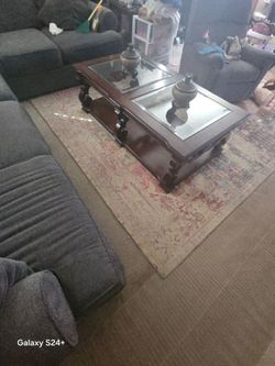 Beautiful glass coffee table