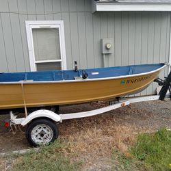 12 Ft Aluminum Boat With Gear