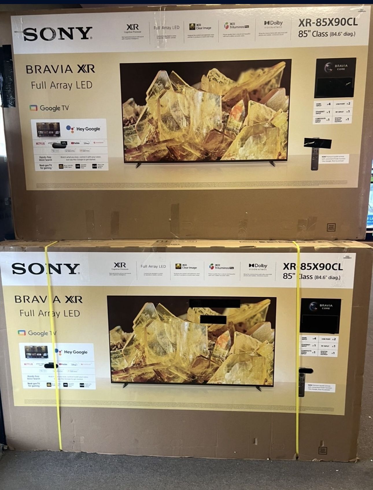 85” Sony Bravia Smart 4K Tv X90L 120Hz LED