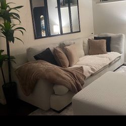 Beige Sofa 