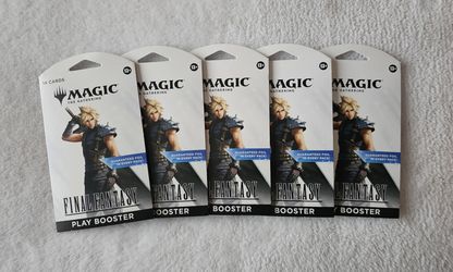 Magic The Gathering Final Fantasy Sleeved Play Booster Packs!