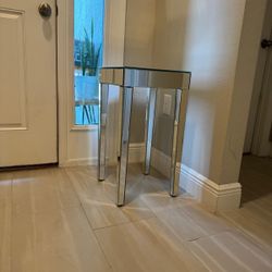 Mirrored Side Table