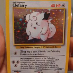 Pokemon Card Clefairy 1999 Base Set Holo