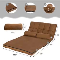 Foldable floor sofa bed