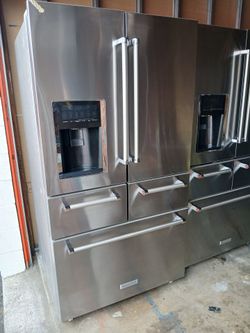KITCHENAID STAINLESS STEEL 5 DOOR REFRIGERATOR
