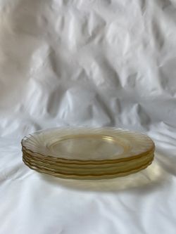 vintage arcoroc plates set of 6