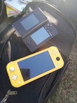 Nintendo switch and ds lite.