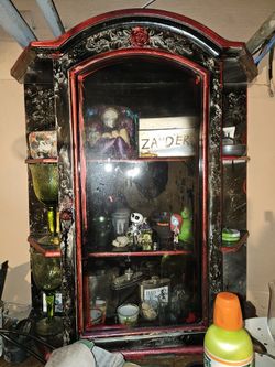 Small Glass Door Cabinet 