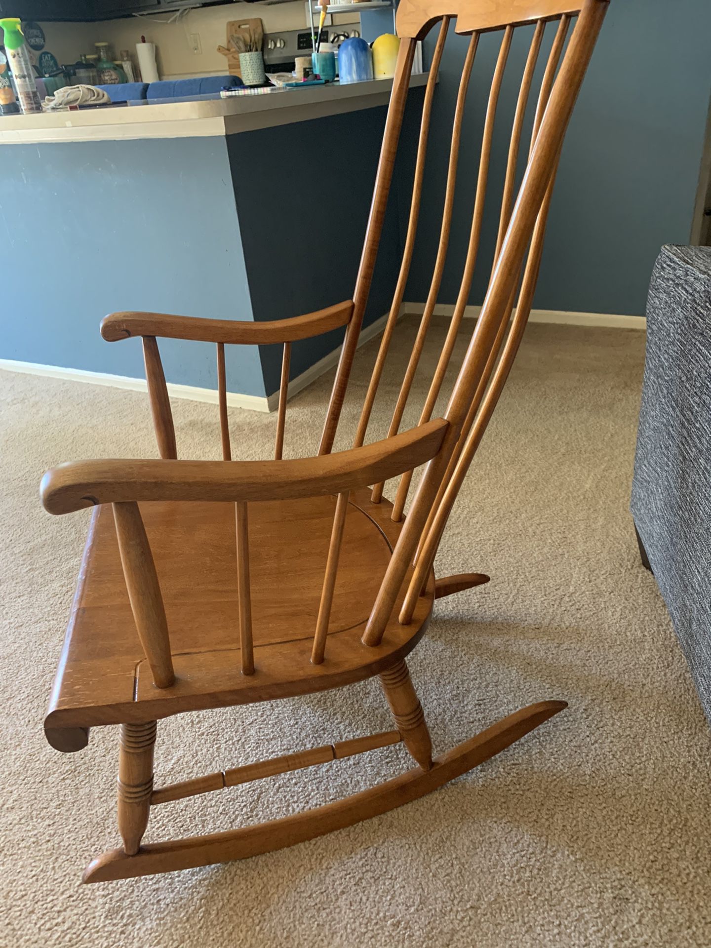 Nichols and Stone Vintage Maple Rocking Chair