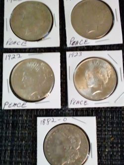 PEACE & MORGAN SILVER DOLLARS
