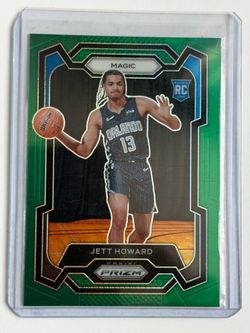 2023-24 Prizm Jett Howard Green Prizm Rookie Card RC #132 Magic