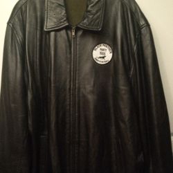 Black Panther custom leather Jacket XL