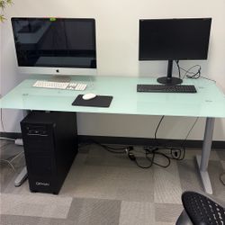 IKEA Galant Glass Top 63x31