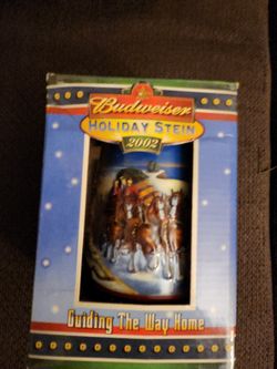 Budweiser Holiday Stein 2002