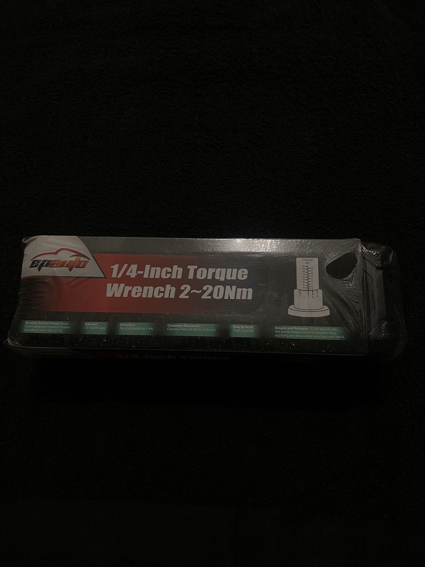 EPAuto 1/4-Inch Torque Wrench with a range of 2-20 Nm