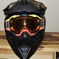 509 Altitude 2.0 Snowmobile Helmet And FXR Goggles