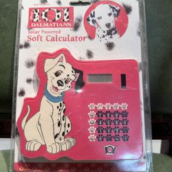 VINTAGE 1996 DISNEY'S 101 DALMATIONS SOLAR POWERED CALCULATOR SEALED