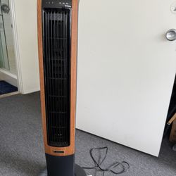 Lasko 42" Wind Curve Oscillating Tower Fan with Bluetooth® Technology, Black, T42905 